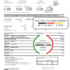 editable template, Canada American Express Air Miles Credit Card account statement template in .xls and .pdf file format (AutoSum)