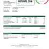 editable template, Kenya Co-operative Bank of Kenya bank statement easy to fill template in Excel and PDF format