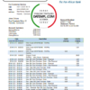 editable template, Cameroon Ecobank statement template in Word and PDF format