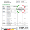 editable template, Japan Post Bank statement template in Word and PDF format, good for address prove