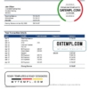 editable template, Jamaica National Bank proof of address statement template in Word and PDF format