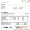 editable template, Ethiopia Bank of Abyssinia proof of address bank statement template in Word and PDF format