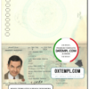editable template, Algeria passport template in PSD format at the best price