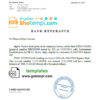 editable template, Algeria Natixis Algerie bank reference letter template in Word and PDF format
