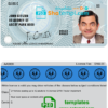 South Australia driver license PSD template
