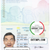 editable template, Australian standard passport template in PSD format, fully editable, with all fonts