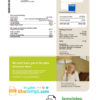 editable template, Australia AGL gas utility bill template in Word and PDF format