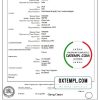 editable template, Australia New South Wales birth certificate template in Word format, version 2