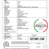 editable template, Australia South Australia birth certificate template in Word format, version 1