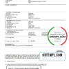 editable template, Australia Tasmania birth certificate template in Word format