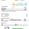 editable template, Argentina BBVA proof of address bank statement template in Word and PDF format (.doc and .pdf)