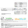 editable template, Latvia Baltcom telecommunications utility bill template in Word and PDF format (English version)