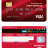 editable template, USA Bank of America Visa Card template in PSD format, fully editable