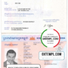 editable template, Cambodia passport template in PSD format