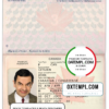 editable template, Canada passport template in PSD format, fully editable, with all fonts (2002-2010)