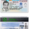 Canada province British Columbia driver license PSD template