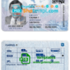 Chile driver license PSD template