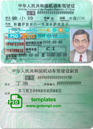 editable template, China DL template in PSD format, fully editable