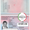 editable template, Croatia passport template in PSD format, fully editable