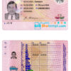 Denmark driver license PSD template