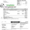 editable template, Denmark AURA Energi utility bill template in Word and PDF format