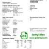 editable template, Hungary E2 utility bill template, fully editable in PSD format