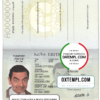 editable template, Eritrea passport template in PSD format, fully editable