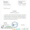 editable template, Estonia Inbank bank account reference letter template in Word and PDF format