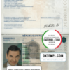 editable template, France passport template in PSD format, fully editable