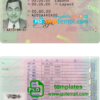Germany driver license PSD template