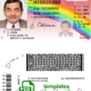 Hawaii driver license PSD template