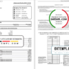 editable template, USA Maryland Howard Business bank statement template, Word and PDF format (.doc and .pdf) (4 pages)