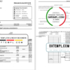 editable template, USA Maryland Howard Personal bank statement template, Excel and PDF format (.xls and .pdf) (4 pages)