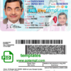 Illinois driver license PSD template