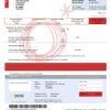 editable template, Ireland Meteor utility bill template in Word and PDF format