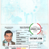 editable template, Kyrgyzstan passport template in PSD format