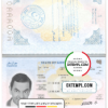 editable template, Libya passport template in PSD format, fully editable