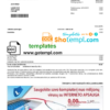 editable template, Lithuania Teo utility bill template in Word and PDF format (.doc and .pdf)