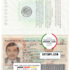 editable template, Mexico passport template in PSD format, fully editable