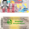 Maryland driver license PSD template