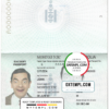 editable template, Mongolia passport template in PSD format, fully editable