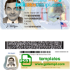 New York driver license PSD template