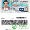 Pennsylvania driver license PSD template