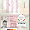 editable template, Poland passport template in PSD format, fully editable