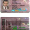 Russia driver license PSD template