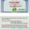 editable template, USA SSN (social security card, number) templates in PSD format