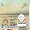 editable template, Salvador passport template in PSD format, fully editable