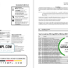 editable template, Spain Santander credit card statement template, Word and PDF format (.doc and .pdf), 2 pages