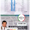 editable template, Saudi Arabia passport template in PSD format
