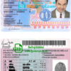 Angola driver license PSD template